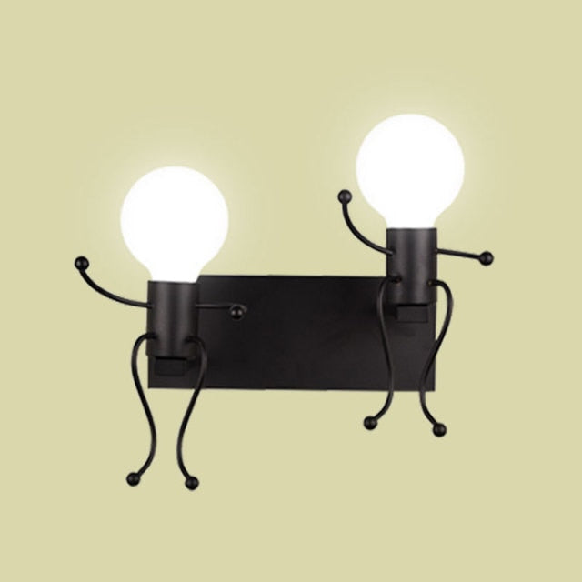 Mini Man Robot Art Wall Lamp | Stonrfield