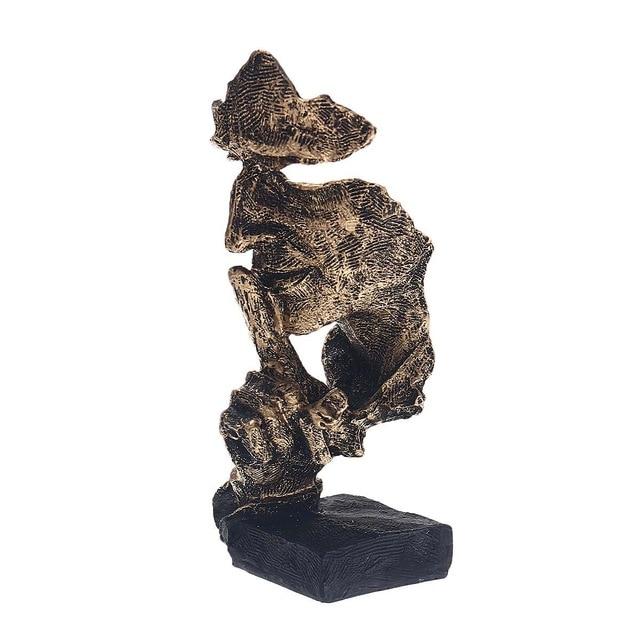 Abstract Gold Sculpture "NordicLine" – Modern Scandinavian Decoration | Stornfield