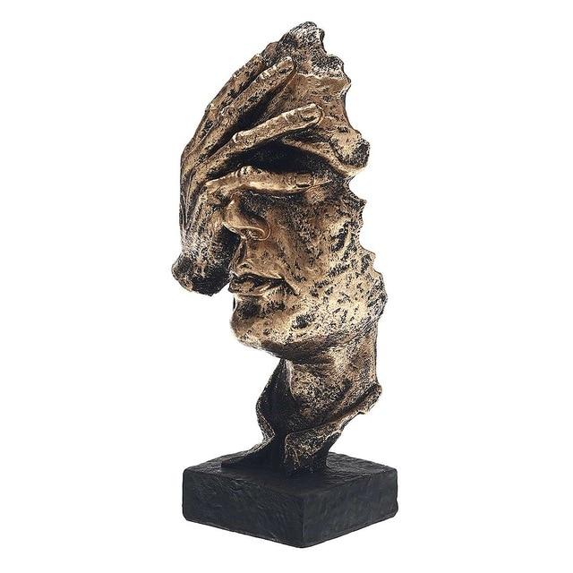 Abstract Gold Sculpture "NordicLine" – Modern Scandinavian Decoration | Stornfield