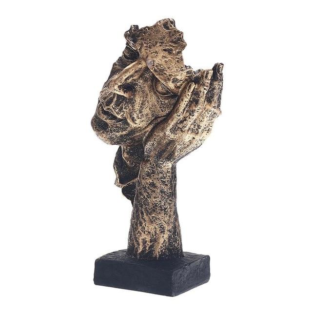 Abstract Gold Sculpture "NordicLine" – Modern Scandinavian Decoration | Stornfield