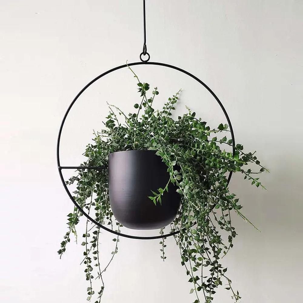 HaloRing Hanging Plant Holder – Metal Hanging Planter for Indoor and Outdoor | Stornfield