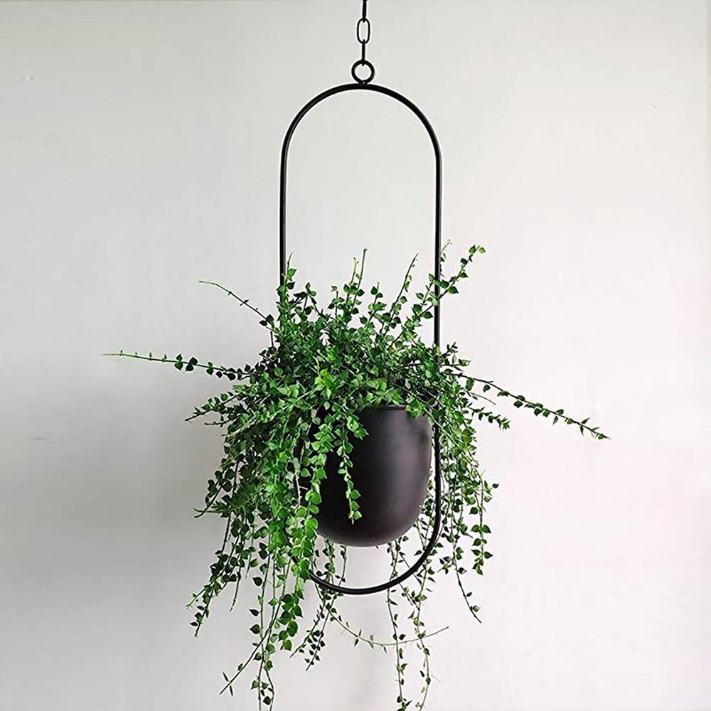 HaloRing Hanging Plant Holder – Metal Hanging Planter for Indoor and Outdoor | Stornfield