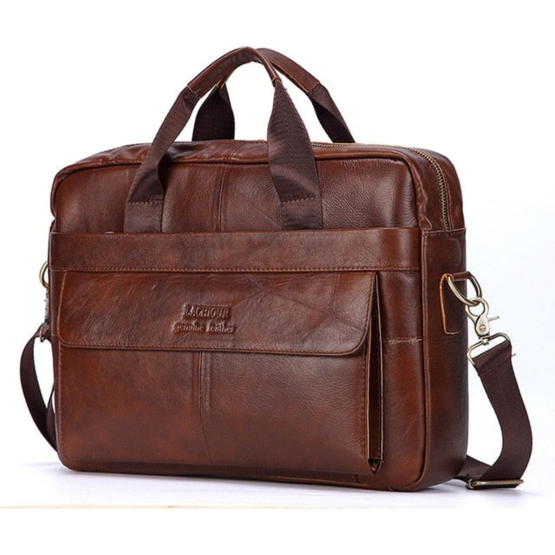 Karsten Bag - Genuine Leather Laptop Business Travel Bag | Stornfield