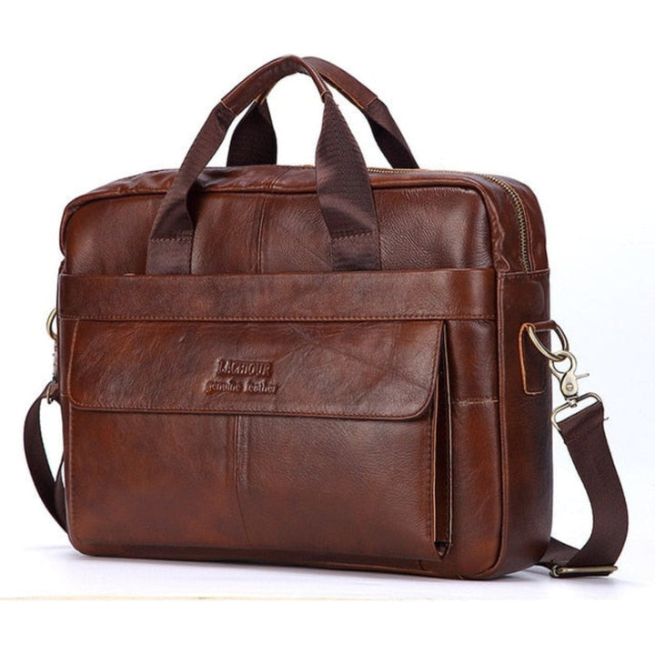 Karsten Bag - Genuine Leather Laptop Business Travel Bag | Stornfield