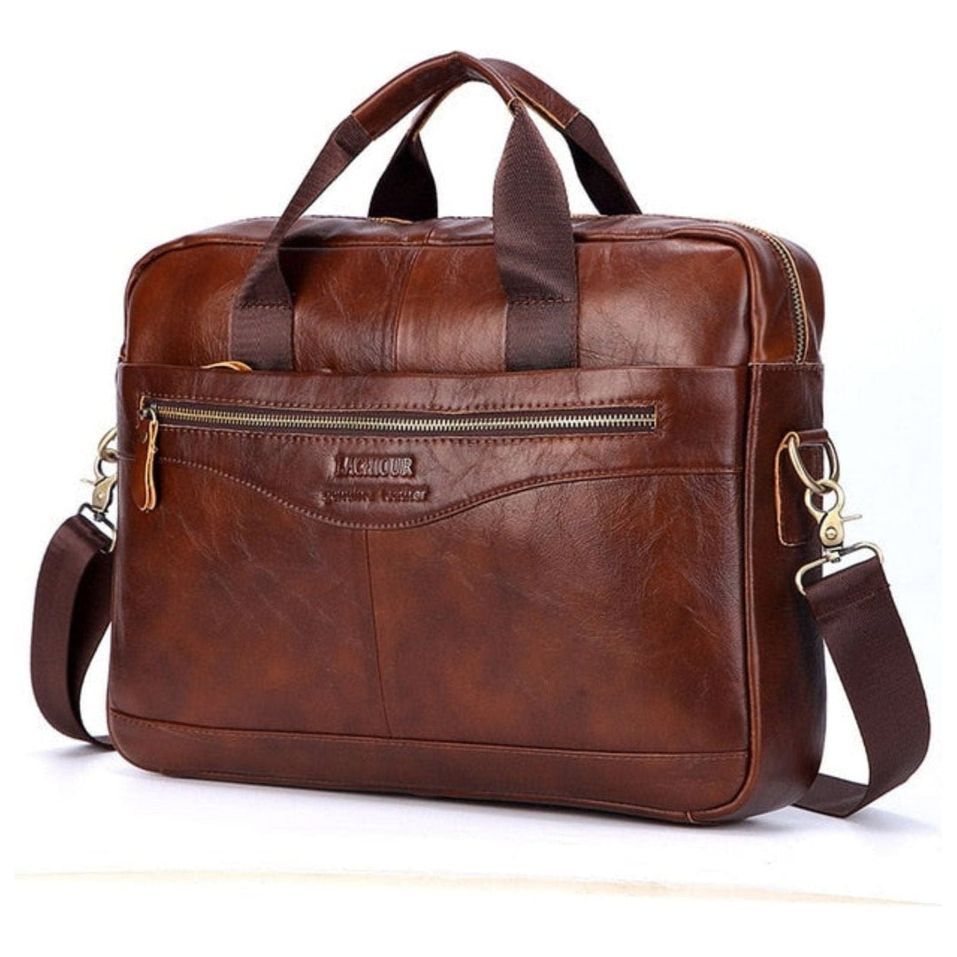 Karsten Bag - Genuine Leather Laptop Business Travel Bag | Stornfield