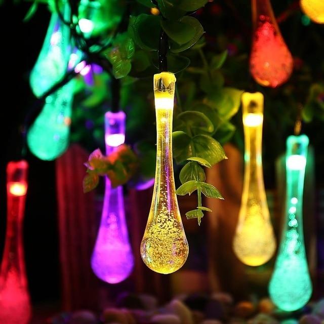 Stornfield | LumiDew Solar String Lights | Solar LED String Lights for Garden & Patio | Warm White, White, and Multicolor