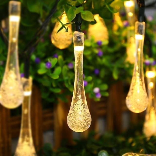 Stornfield | LumiDew Solar String Lights | Solar LED String Lights for Garden & Patio | Warm White, White, and Multicolor