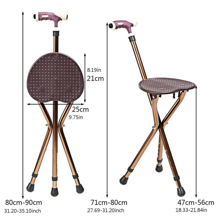 Lightweight Foldable Portable Walking Stool | Stornfield