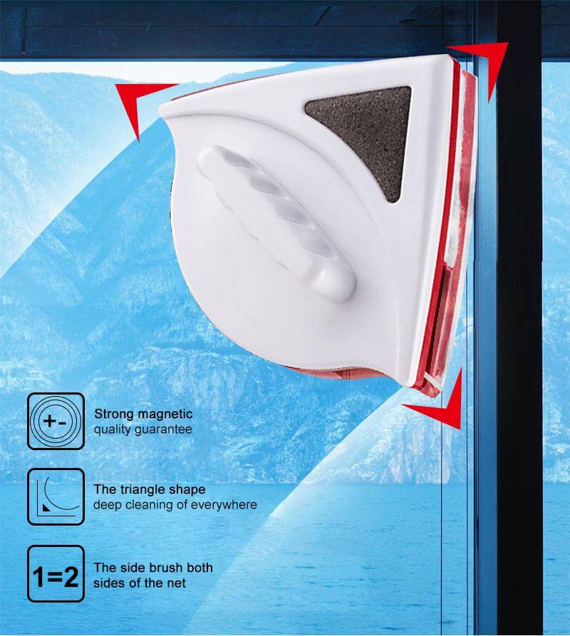 DouStonrfielde Side Magnetic Window Cleaner Brush Tool | Stonrfield