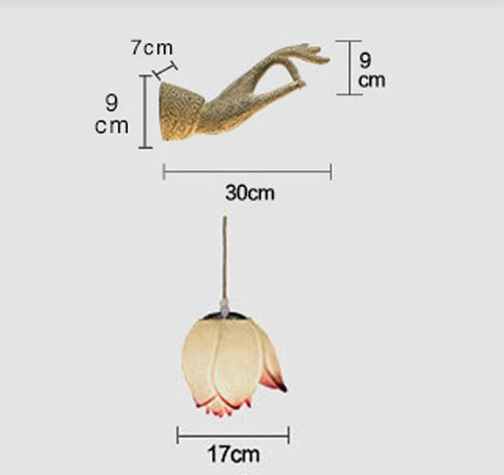 Modern Creative Chinese Lotus Wall Lamp | Stornfield