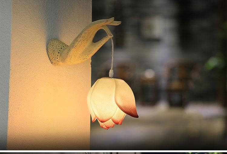 Modern Creative Chinese Lotus Wall Lamp | Stornfield