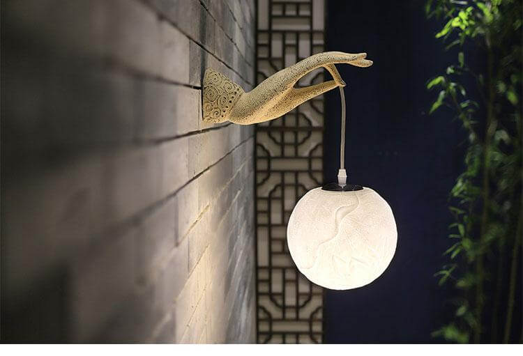 Modern Creative Chinese Lotus Wall Lamp | Stornfield