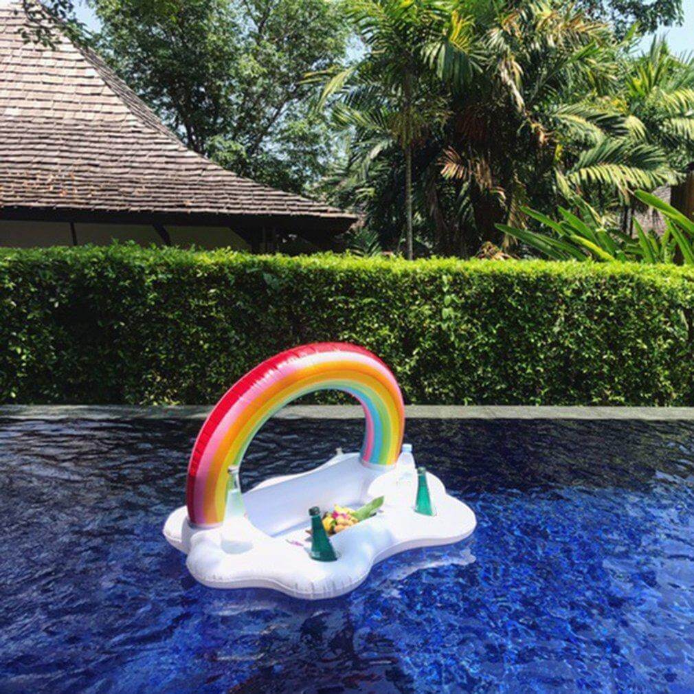 Rainbow Cloud Inflatable Cup Holder Party Bucket | Stornfield