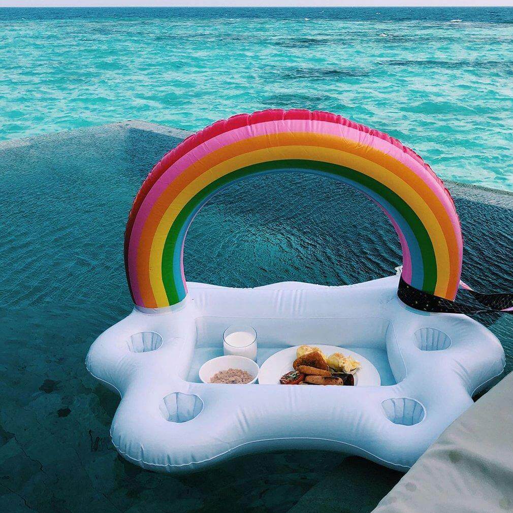 Rainbow Cloud Inflatable Cup Holder Party Bucket | Stornfield