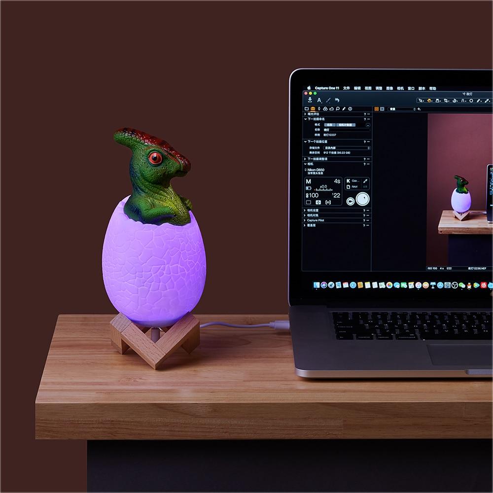 Stornfield | Lampe LED œuf de dinosaure changeante de couleur