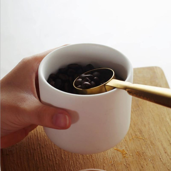 Stornfield | BambooNest Ceramic Storage Boxes with Bamboo Lid | Elegant Storage | Perfect for Kitchen & Bathroom | Available in Black and White