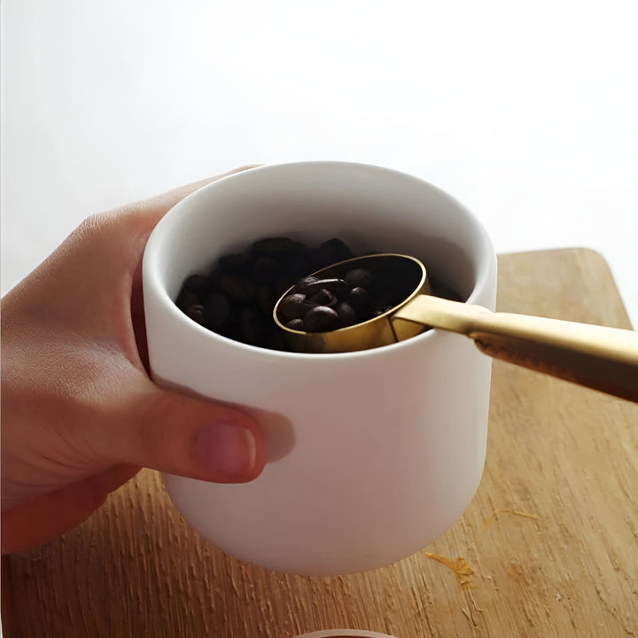 Ceramic storage container with bamboo lid – Natural design | Fresh storage for home | Stornfield