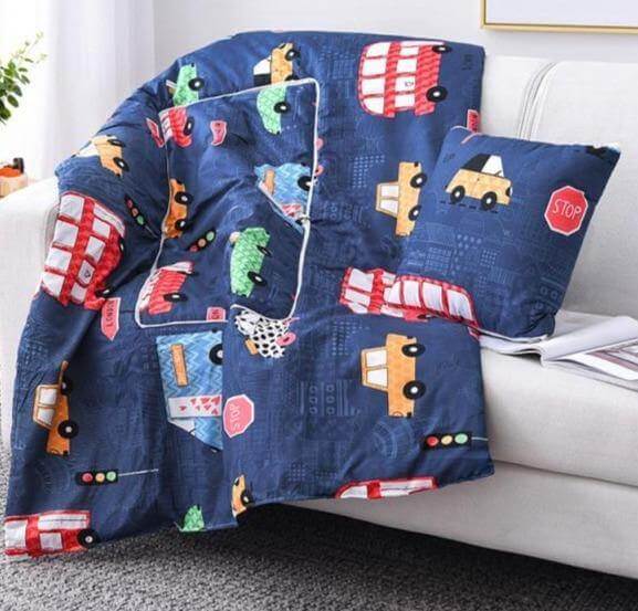 Stornfield | 2-in-1 Pillow Blanket Colorful Cartoon