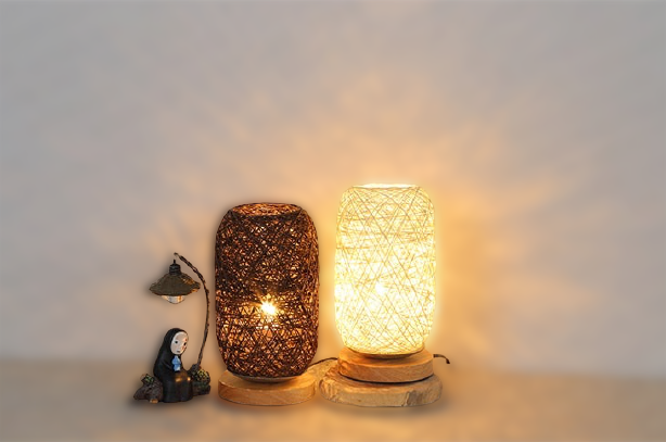 Stornfield | Rattan Wood Table Lamp