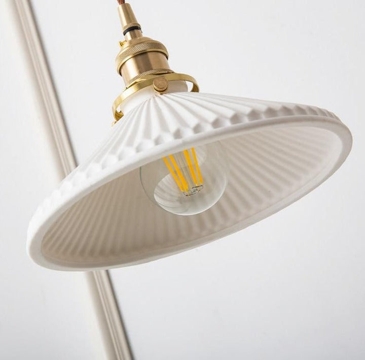 White Ceramic Pendant Lamp | Stornfield