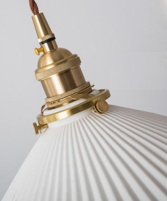 White Ceramic Pendant Lamp | Stornfield