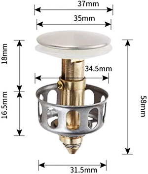 Basin Pop-Up Drain Filter | Stornfield