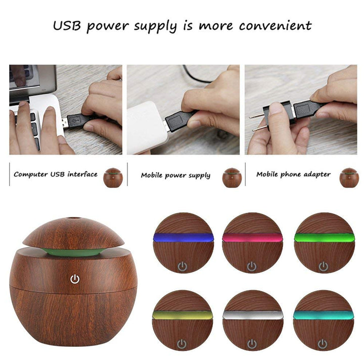 Creative Colorful LED Ultrasonic Aroma Diffuser | Stonrfield