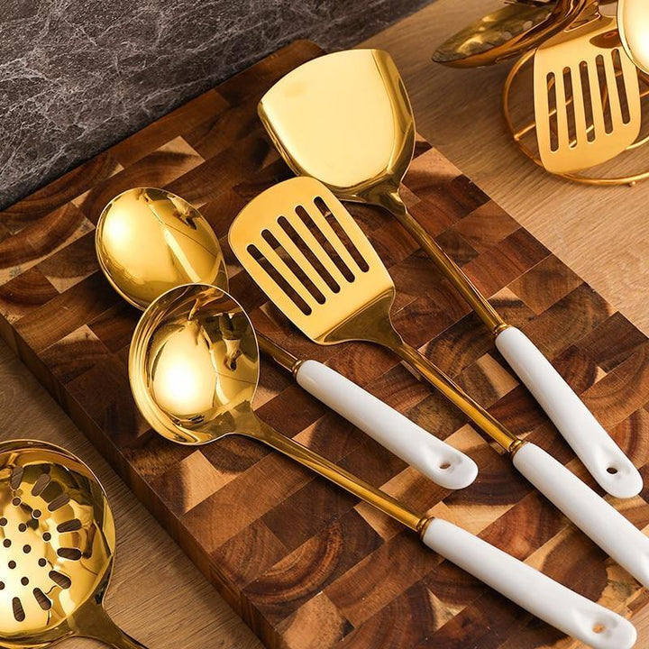 Stornfield | Gold Cookware Set with Stand