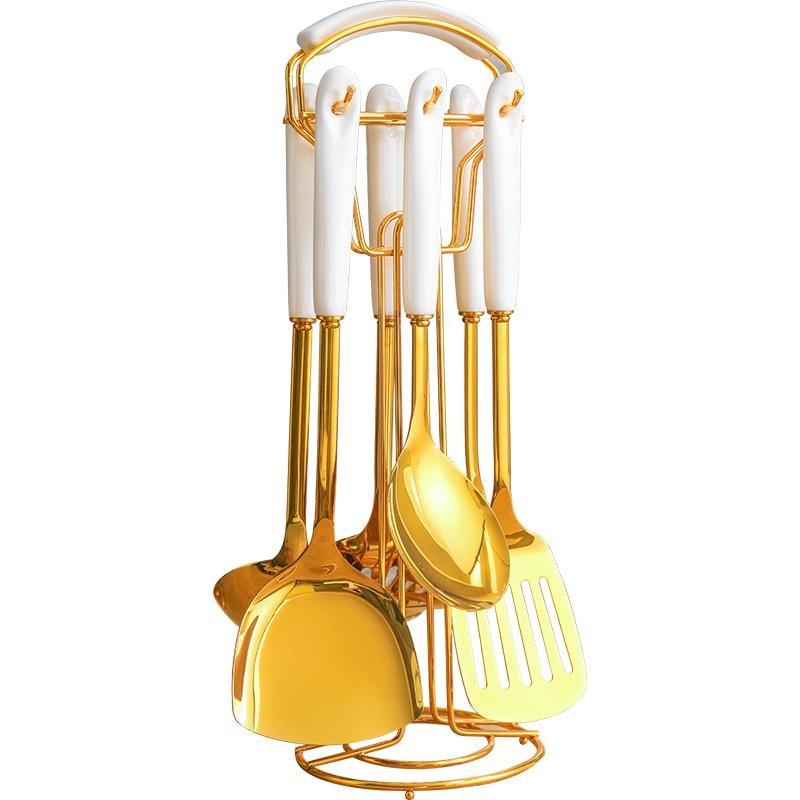 Stornfield | Gold Cookware Set with Stand