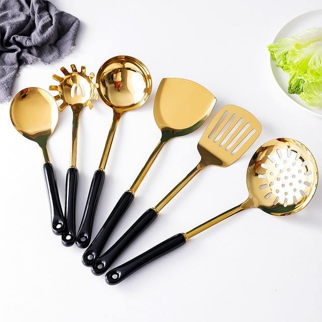 Stornfield | Gold Cookware Set with Stand