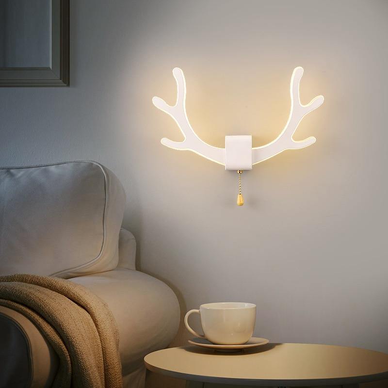 Creative Deer Antler Wall Lamp with Motion Sensor | Stornfield