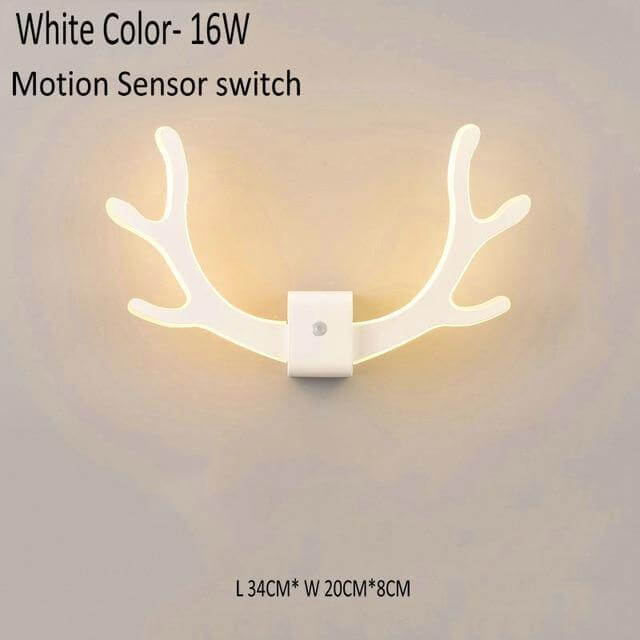 Creative Deer Antler Wall Lamp with Motion Sensor | Stornfield