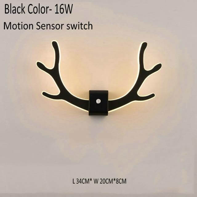 Creative Deer Antler Wall Lamp with Motion Sensor | Stornfield