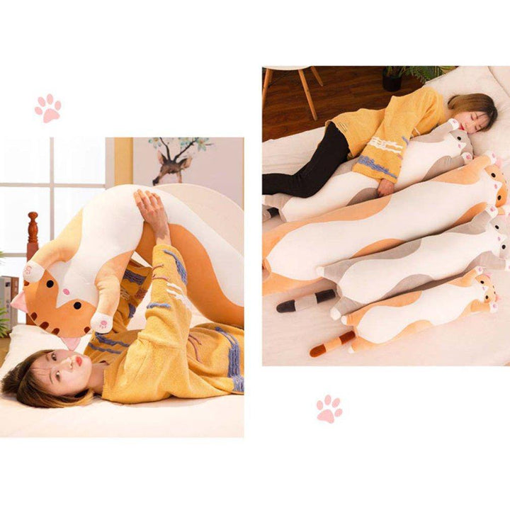 Cute Cat Soft Long Cat Plush Pillow | Stornfield