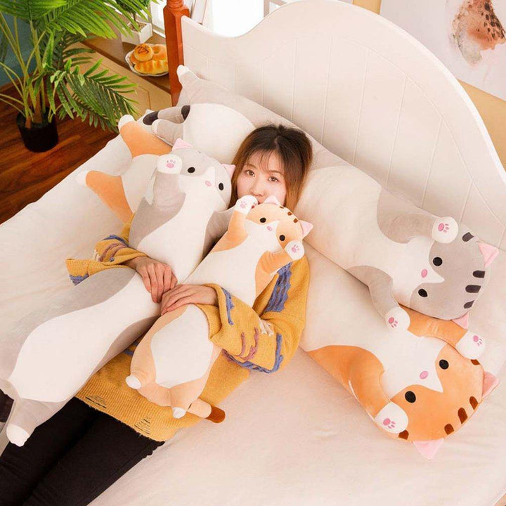Cute Cat Soft Long Cat Plush Pillow | Stornfield
