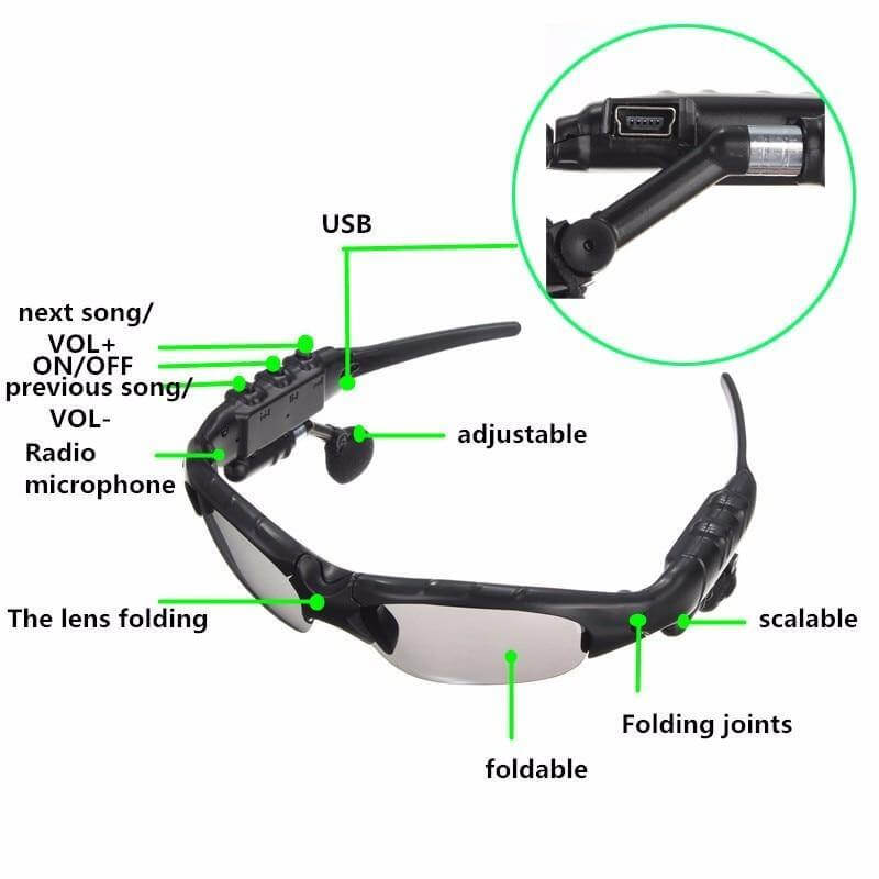 Smart Bluetooth Headset Driving Sunglasses | Stornfield