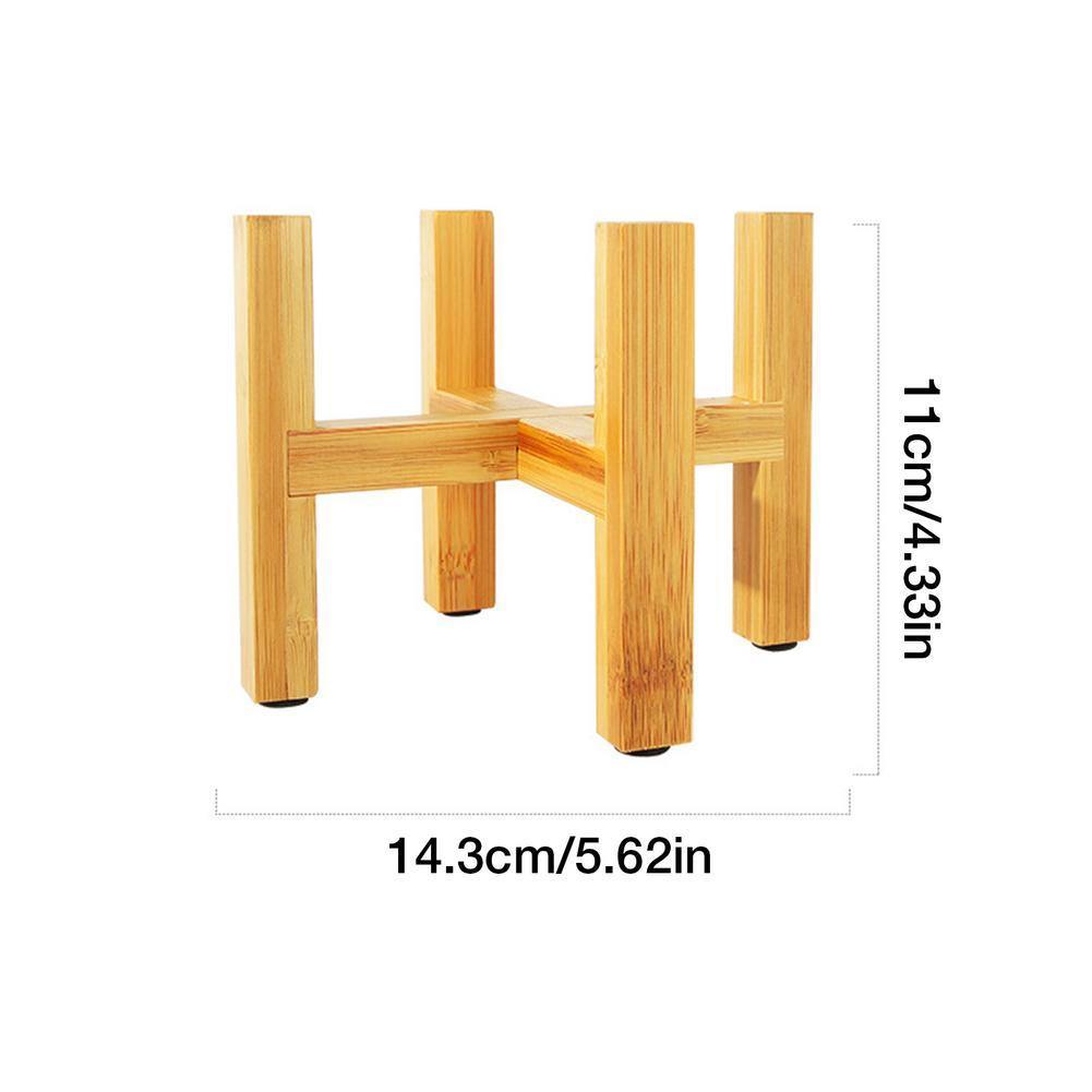 Stornfield | BambooElevate Bamboo Wood Plant Stand | Adjustable and Stable | Perfect for Indoors