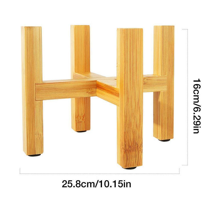 Stornfield | BambooElevate Bamboo Wood Plant Stand | Adjustable and Stable | Perfect for Indoors