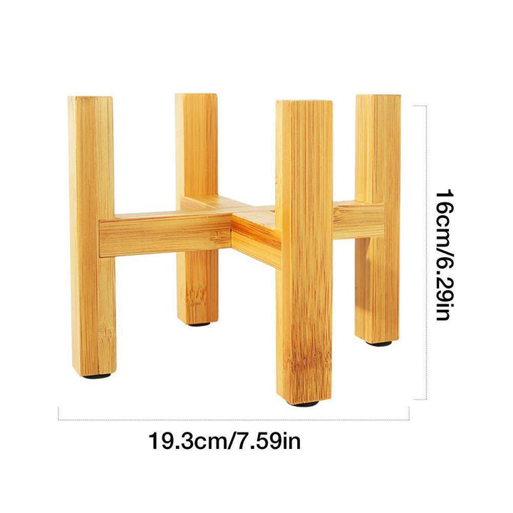 Stornfield | BambooElevate Bamboo Wood Plant Stand | Adjustable and Stable | Perfect for Indoors