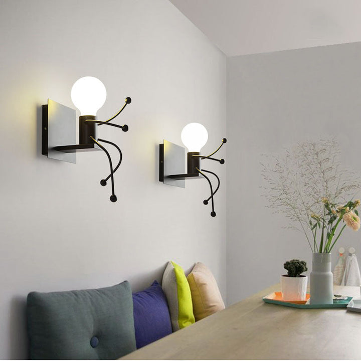 Mini Man Robot Art Wall Lamp | Stonrfield