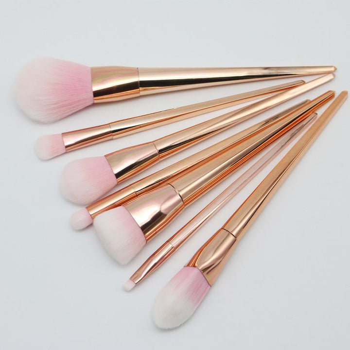 Rose Gold Contour Makeup Brushes - 7 Piece Set | Stornfield