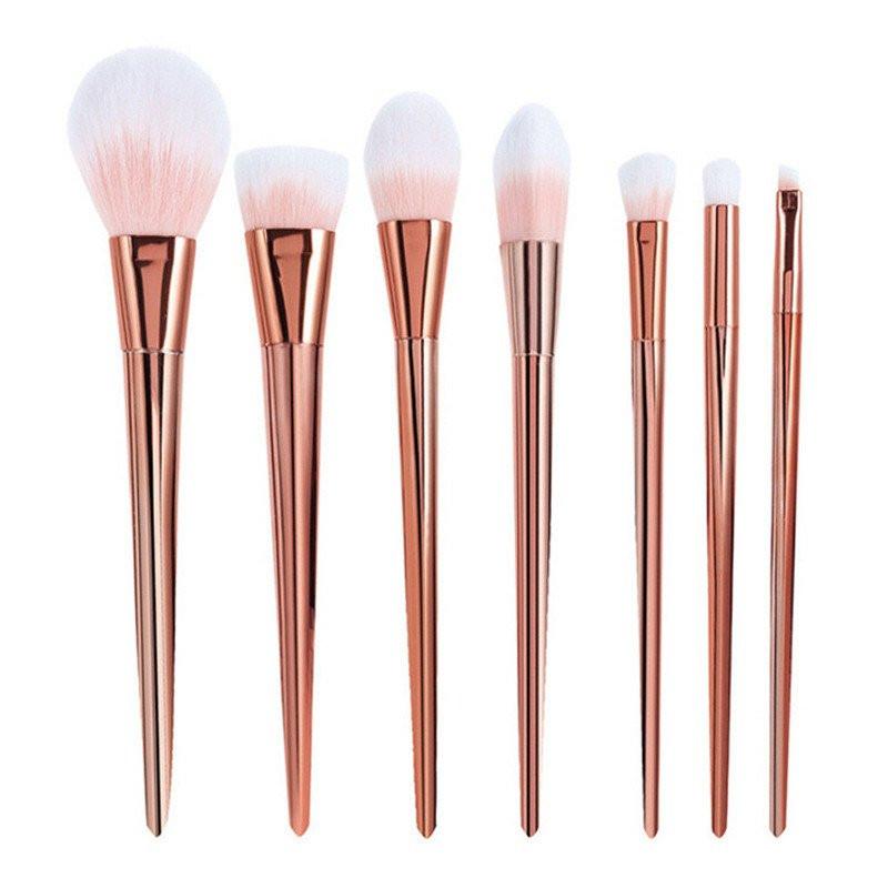 Rose Gold Contour Makeup Brushes - 7 Piece Set | Stornfield