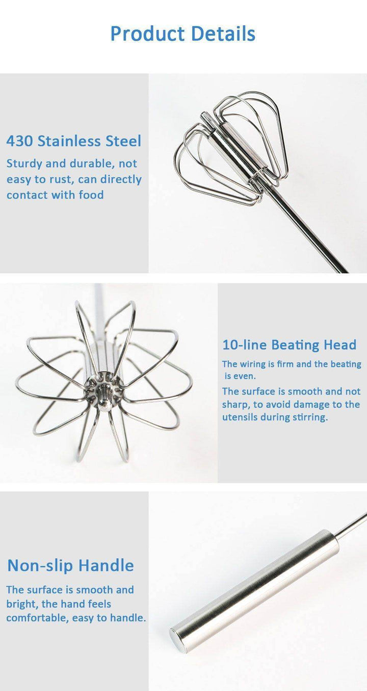 Stainless Steel Easy Stirrer Whisk | Stonrfield
