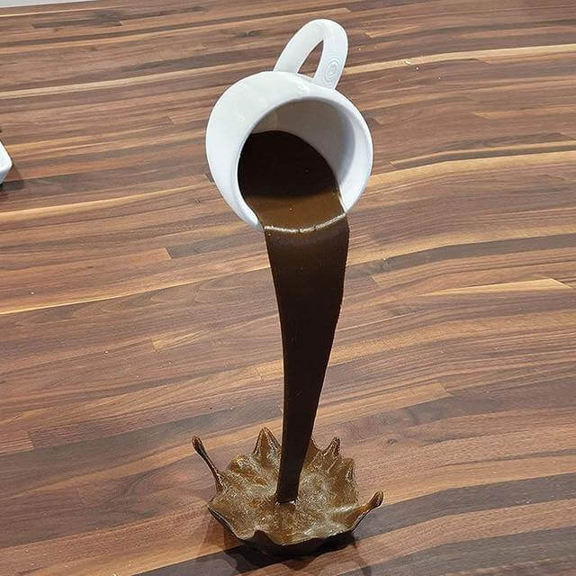 Floating Spilling Coffee Cup Decor | Stornfield