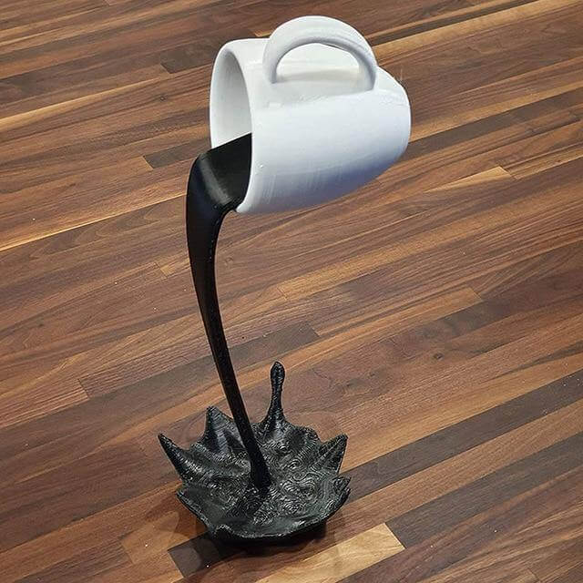 Floating Spilling Coffee Cup Decor | Stornfield