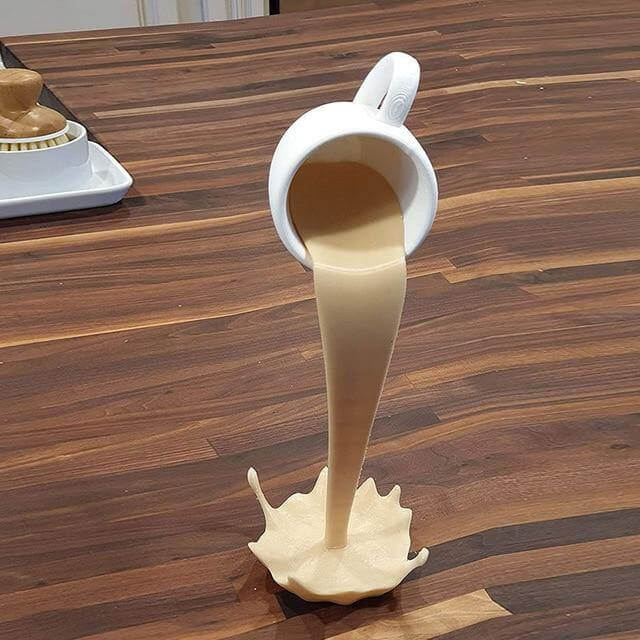Floating Spilling Coffee Cup Decor | Stornfield
