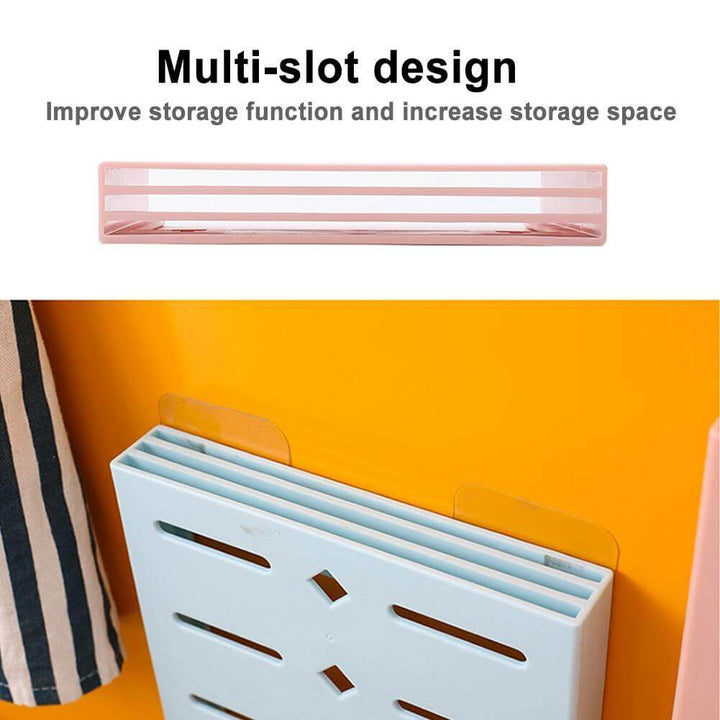 2PCS Square Pastel Mavi Wall-Mounted Knife Organizer | Stornfield
