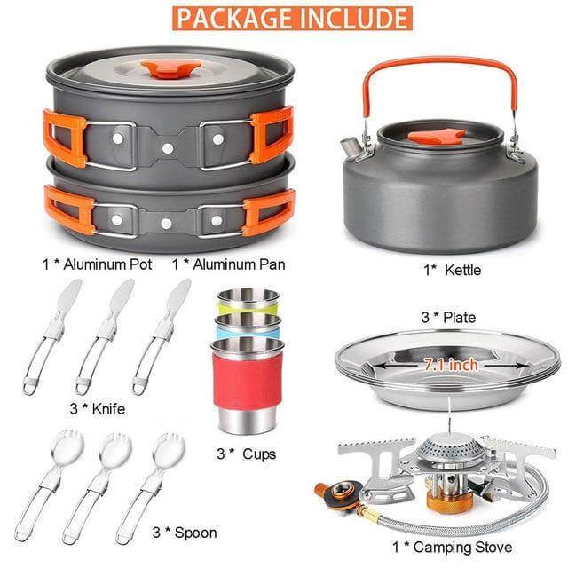 Spider X Camping Stove Set with Cookware | Stornfield