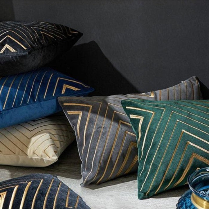 Stornfield | Luxury Gold Velvet Cushion Cover