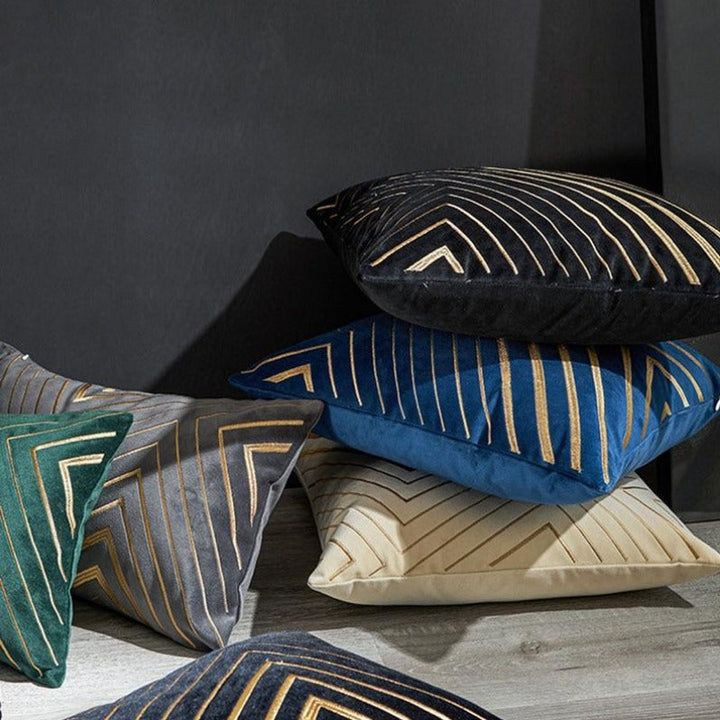 Stornfield | Luxury Gold Velvet Cushion Cover